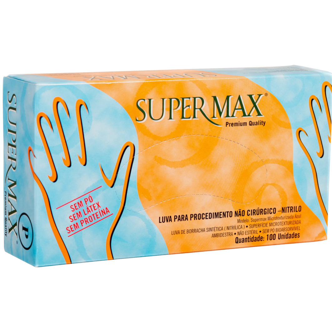 Supermax Powder Free Nitrilo Blue